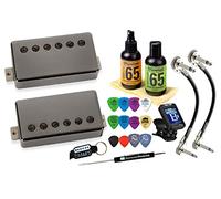 Seymour Duncan Slash 2.0 Electric Guitar Humbucker Pickup Set with Tonebird Care,Picks,Tuner,Tool Bundle Hotter APH-2 11104-20 (Black-Nickel Cover)