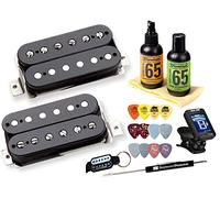 Seymour Duncan Vintage Blues Matched Pickup Set Bundle with Tuner and Fender Picks SH-1n '69 SH-1b '69