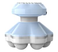 SEYRLMK Mini Massager Portable Handheld Electric Vibration deep Tissue Impact Body Massager, Suitable for The Back, Neck, Hands, Shoulders, Powered by 3AAA Battery or USB Cable (Light Blue)