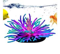 Seyrnicay Glowing Coral Ornaments for Fish Tank | Silicone Fish Tank Coral Ornaments,Glowing In The Dark Aquarium Plant Decorations for Hotel Dorm Apartment Home