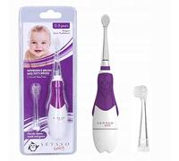 SEYSSO Baby Penguin Safe Sonic Electric Toothbrush ★ For Children 0-3 Years Old ★ With LED Light ★ 16 000 Soft Sonic Movements ★ Battery Included & 2 Different Replacement Brush Heads