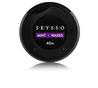 SEYSSO Black Dental Floss with Carbon Antibacterial 40 m Mint Waxed