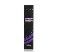 SEYSSO Carbon Whitening Charcoal Toothpaste • BLACK - With Activated Charcoal • Contains Coconut Oil, Hydroxyapatite, Xylitol • Safe Formula: No SLS, Sulphates, Parabens or Fluoride • Sonic Friendly • Mint Flavour