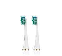 SEYSSO Gold Anti-Plaque Brush Heads (White) Compatible with SEYSSO Sonic Brushes Recommended for SEYSSO Gold Toothbrush 2 pcs.