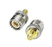 SEYUGOPTI 2-Pack SMA Female to UHF SO239 Female Low Loss Coaxial Adapter