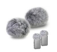 SEYUGOPTI 2pcs Mini Wireless Furry Windscreen Covers, Mic Covers for Microphones Only for DJI Mic 2, Furry Mic Windscreen for Reduce Wind Noise [NOT Fit for DJI Mic and Mini]