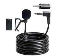 SEYUGOPTI 3.5mm External Car Microphone Compatible with Sony Pioneer Kenwood JVC Alpine, Replacement Microphone for Car Radio GPS DVD 3M Cable with Adapter 3.5mm to 2.5mm