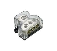 SEYUGOPTI 3-Way Car Audio Power Distribution Block 0/2/4GA In 4/8/10GA Out