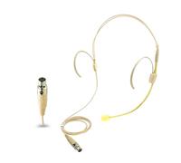 SEYUGOPTI Double Earset Over Headworn Mic, Professional Headset Microphone for Shure Wireless System with Mini XLR 4 Pin TA4F Plug for Performance Theater Lecture, 1.5M/4.92FT