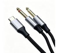 SEYUGOPTI USB C to Dual 1/4in Audio Cable, Type C to Dual 6.35mm TS, 3.3FT
