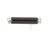 SEYXF Motorcycle exhaust pipe For H-ONDA CBR650 For Y-AMAHA R15 R3 60mm Motorcycle Exhaust Pipe Muffler Silencers Locomotive Full Titanium Alloy Mid-section Titanium Alloy Carbon Fiber Tube(450mm)
