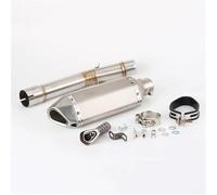SEYXF Motorcycle exhaust pipe For Y-AMAHA YZF R6 YZF-R6 1998 1999 2000 2001 2002 2003 2004 2005 Motorcycle Exhaust Modified Link Pipe Exhaust(Silver)