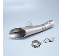 SEYXF Motorcycle exhaust pipe Racing Motorcycle Exhaust Pipe For Y-AMAHA R6 R3 R15 For KYMCO Krv Krv180(Silver)