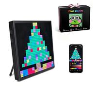 Seyxicnor 32x32 Programmable LED Pixel Screen, Digital Alarm Clock Matrix Panel, Pixel Light Art Display with APP Control, DIY Graffiti Animation Message Board, for Gamer Kids Adults Him/Her