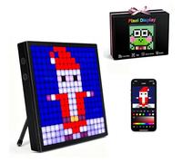Seyxicnor Pixel Art Display 16x16 RGB, Smart Alarm Clock Display, Animation Pixel Art Frame LED Sign, Programmable Digital Pixel Panel Bluetooth APP Control Christmas Birthday Gift for Teens & Adults