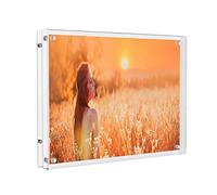Sezanrpt Acrylic Picture Frame 6x8 Inches, High Transparent Magnetic Photo Frame, Double Sided Plexiglass Picture Frame 12mm + 12mm