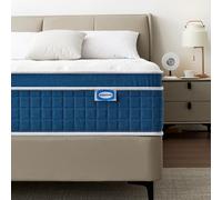 SEZMOONSI King Size Mattress 10.6 Inch, 5FT Medium Firm Memory Foam Mattress Kingsize, Hybrid Individually Pocket Sprung, King Bed Mattresses for Back