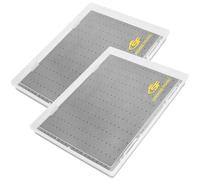 SF Collection Fly Boxes Clear Fly Fishing Box A4 Extra Large Capacity Tube Foam Fishing Competition Hook Tackle Boxes 2Packs