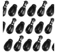 SF Instantly Shock Beads Quick Change Beads Fishing Connector for Carp Fishing Feeder Hook Links 50Pcs Large Black