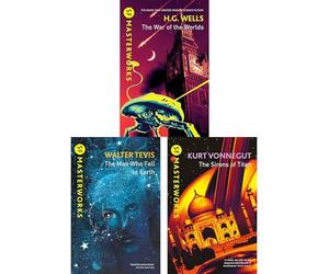 SF Masterworks Collection: Alien Invasions, Cosmic Exploration & Human Struggles - War of the Worlds, The Man Who Fell to Earth & Sirens of Titan, Featuring Wells, Tevis & Vonnegut (3-Book Set)