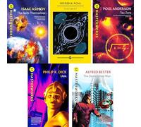 SF Masterworks Collection - Cosmic Exploration & Scientific Discoveries in Gods Themselves by Isaac Asimov, Gateway by Frederik Pohl, Tau Zero by Poul Anderson & More (5-Book Set)