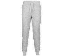 SF Men Men's Heather Cuffed Slim Jogging Bottoms in Grey | Size: Small SF Men Grey S