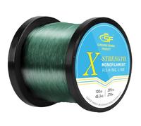 SF Monofilament Fishing Line Premium Spool Strong Mono Nylon Material Leader Line Low-Vis Green 100LB