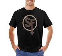 SF Sanity's Fall Larry T-Shirt Shirts Graphic tees cat Shirts Boys t Shirts t Shirts for Men Black