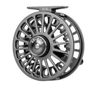 SF SF-003 5/6wt Fly Fishing Reel with Aluminum Alloy Body, Easy-Change Spool for Freshwater, Matte Gunmetal Gray Fly Reel Ideal for Anglers of All Levels