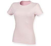 SF Skinnifit Ladies Feel Good Stretch T Shirt Pink