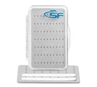 SF Slim Fishing Fly Box Thin Foam Lightweight Trout Flies Plastic Clear Fishing Box