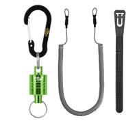 SF Strongest Magnetic Release Holder with Coiled Lanyard Carabiner - Green