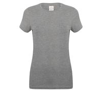 SF Women's Feel Good Heather Stretch T-Shirt in Grey | Size: 12 SF Grey 12