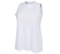 SF Womens High Neck Vest Ladies Tank Top Plain Sleeveless Soft Summer Gym Tops