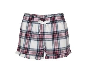SF Women's Tartan Frill Shorts in White | Size: 2XS SF White 2XS