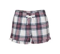 SF Women's Tartan Frill Shorts in White | Size: XS SF White XS