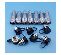 SF12 Waterproof Metal 2/3/4/5/6/7/9 Pin PUSH-PULL IP67 12mm Chassis Panel Plug Cable Connector BIANMTSW(4P Plug and Socket)