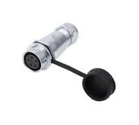 SF20 SF2010/P SF2011/S Waterproof M20 Cable Wire Solder Electrical Connector 23 4 5 6 7 9 12 15Pin Metal Power Adapter(5Pin Female Socket)