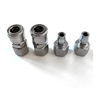 SF30 + PF30 Air Tool Pressure Washer Female High Flow Coupler Plug G3/8 Quick Connect Fitting 2Set