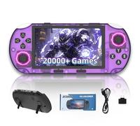 SF3000 Retro Portable Gaming Console, Handheld Video Games Console with Built in 20000+ Retro Games 14+ Emulators, 4.5 Inch HD Screen, 3000mAh Battery, 3D Dual Joystick, Support TV Output (Purple)