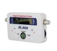SF9506 Satellite Finder Meter, SF006 Extremely Sensitive LCD Backlight Digital Satellite Signal Meter Finder with 0Hz, 22KHz, 13V, 18V Indicator and Buzzer