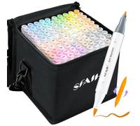 SFAIH Art Pastel Alcohol Markers Brush & Fine Tip - 101 Dreamy Colors