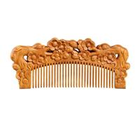 SFANIIX Barber Comb Carved Wooden Comb for Women, Long Hair Comb, Curly Hair Comb, Household Antique Comb, Anti-static Travel Hair Comb