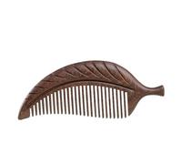 SFANIIX Barber Comb Wooden Leaf Comb Portable Hair Comb Men's Beard Grooming Tool Long Hair Comb Suitable for Wet and Dry Hair Travel Hair Comb