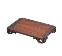SFANIIX Pedestal Stand Bonsai Base Rectangular Wood Small Coffee Table Flower Pot Can Be Placed Vase Strange Stone Miniature Ornaments Stand Plants Display Base