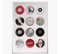 SFAOHPR Retro Trendy Wall Art 8 Ball Poster Lucky 7 Ball Print Funky Aesthetic Apartment Dorm Decor Poster Vintage Bedroom living room Pictures Prints Rustic Wall Decor 12x16inch Unframed, MYUEDWW-E