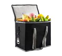SFBSFL Large Cooler Bag, Insulated Thermal Cool Box Water-Resistant Leakproof for Picnic Camping BBQ Beach Outdoor (Black)