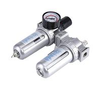 SFC300 3/8'' Air Compressor Filter Regulator, Air Pressure Regulator with Moisture Trap, Oil Water Separator for Pneumatic Tools, Aluminum Alloy Body, 0-1.0MPa