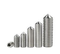 SFCHEN 10pcs/lot Hex Socket Set Taper Point Screw M2 M2.5 M3 M4 M5 M6 M8 M10 M12 304 Stainless Steel DIN914(12mm x10pcs,M10)