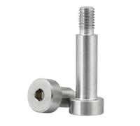 SFCHEN 2-10PCS M2 M2.5 M3 M4 M5 M6 M8 M10 A2 Stainless Steel Hex Hexagon Socket Cap Head Shoulder Roller Bearing Stuff Screw Allen Bolt(3mm (L),(D3) M2.5 10PCS)